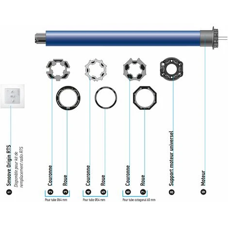 Somfy 1240389 - Kit De Remplacement Avec Moteur Altus RTS Pour Moteur Volet Roulant | Radio RTS | 20Nm | Porte-fenêtre 6 Somfy 1240389 - Kit De Remplacement Avec Moteur Altus RTS Pour Moteur Volet Roulant | Radio RTS | 20Nm | Porte-fenêtre – Image 4