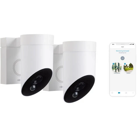 Somfy 1870471 - 2 Outdoor Camera Blanches, Caméras De Surveillance Extérieures Sans Fil | Sirène 110 DB | Branchement Possible Sur Un Luminaire Existant - Blanc 3 Somfy 1870471 - 2 Outdoor Camera Blanches, Caméras De Surveillance Extérieures Sans Fil | Sirène 110 DB | Branchement Possible Sur Un Luminaire Existant - Blanc