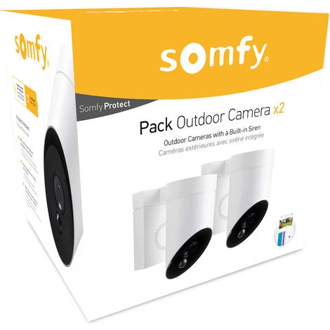 Somfy 1870471 - 2 Outdoor Camera Blanches, Caméras De Surveillance Extérieures Sans Fil | Sirène 110 DB | Branchement Possible Sur Un Luminaire Existant - Blanc 4 Somfy 1870471 - 2 Outdoor Camera Blanches, Caméras De Surveillance Extérieures Sans Fil | Sirène 110 DB | Branchement Possible Sur Un Luminaire Existant - Blanc – Image 2