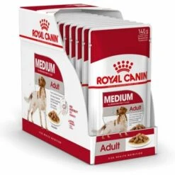 Royal Canin Adulte Moyen - Viande š Salsa - 10 Enveloppe X 140 Gr